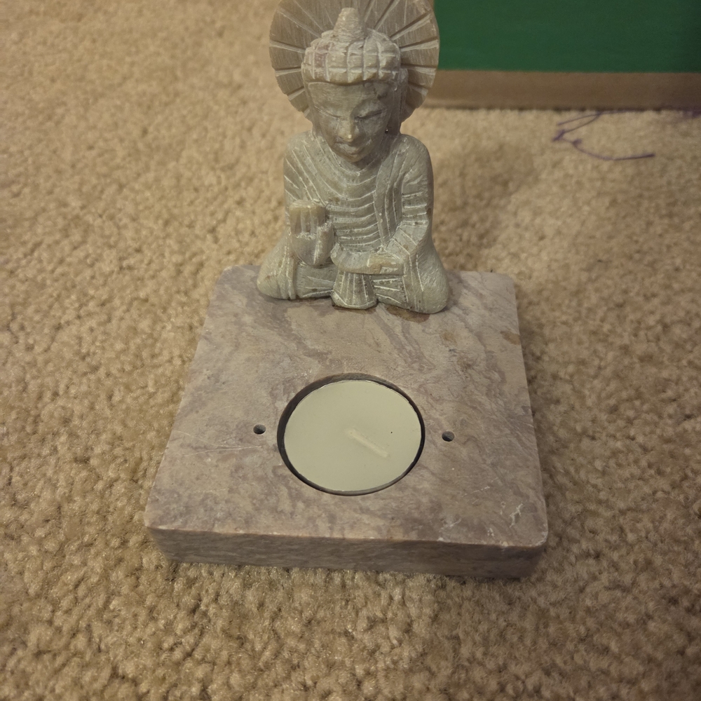 Stone Buddha Tealight Holder